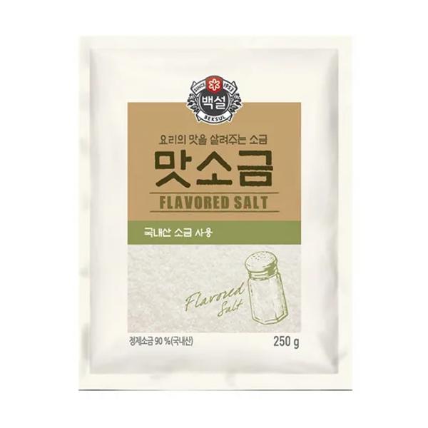 <b>CJ</b> 가정용 업소용 맛소금 자연 신선 품질 250g 1박스
