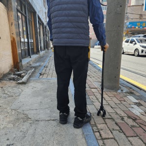 효심 올카본 의료용 네발 사발 편마비 마비 지팡이 초경량