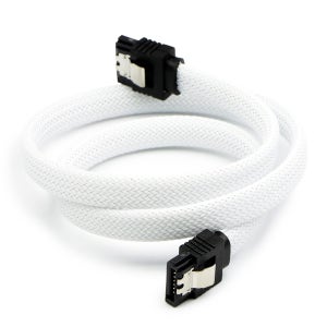 마하링크 SATA3케이블 6Gb/s Lock 그물망 화이트 0.5M ML-S3MWH