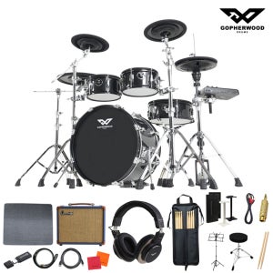 고퍼우드 X9 전자드럼 풀패키지 멀티센서심벌 드럼 세트