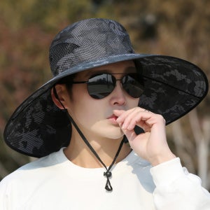 시즈올 밀리터리 빅 와이드챙 자외선차단 햇빛가리개 모자 아웃도어 등산 낚시 캠핑 농사 사파리 햇 CAP91