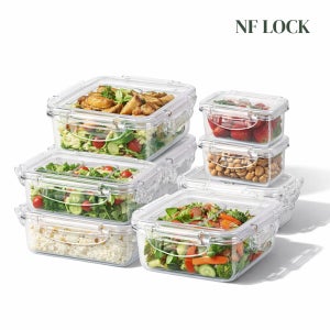 엔에프락 트라이탄 투명 밀폐용기 냉장고 정리 보관 반찬통 세트 모음전 4종, 혼합세트 8개, 1세트