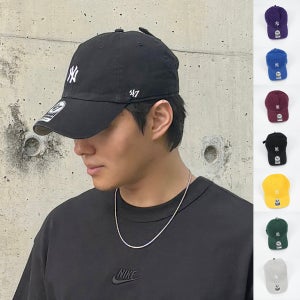 47브랜드 MLB LA NY 스몰로고 베이스 볼캡 모자