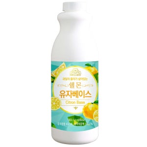 쉘몬 유자 과일 농축액 음료베이스 1kg 에이드 스무디