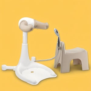 프롬유 샤워핸들 리뉴얼 아기목욕의자 세트 (아몬드)