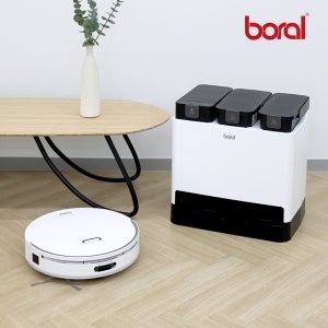 보랄 dToF 스마트센서 AI 로봇 물걸레 자동세척 청소기