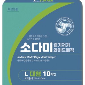 소다미 겉기저귀 와이드매직 대형 80개입, 1박스