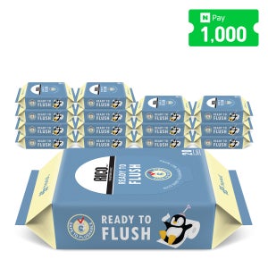 리꼬 변기에 버리는 비데물티슈 휴대용 리필형 20매, 15개