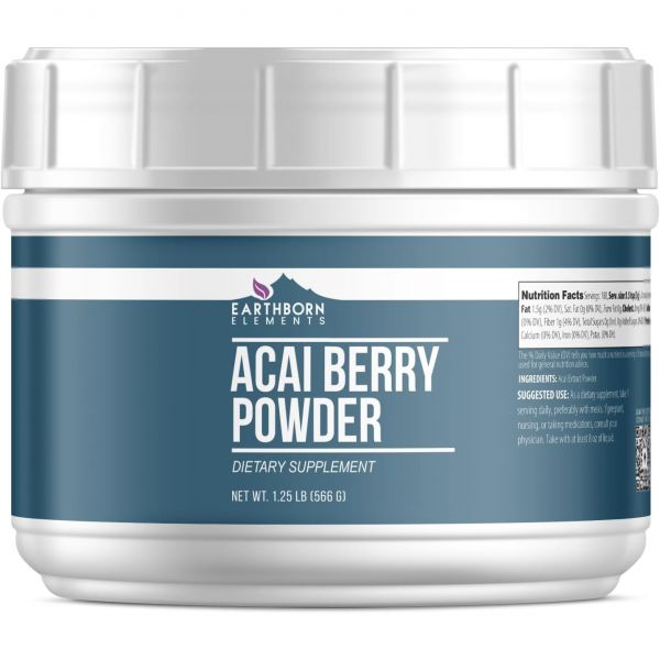 Earthborn Elements <b>Acai</b> Berry <b>Powder</b> 1.25lb 슈퍼푸드 스무디 쉐이크