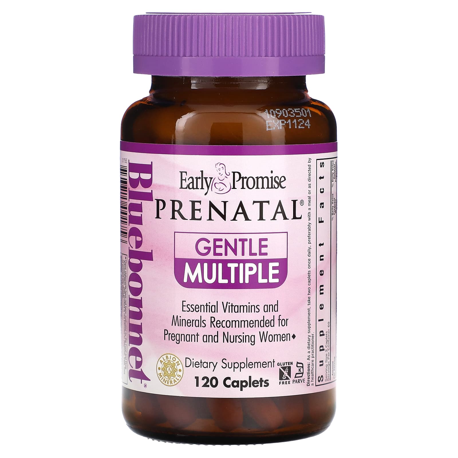 블루보넷 Early Promise Prenatal <b>젠틀 멀티플</b>, 120 당의정
