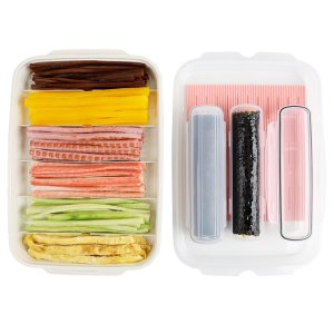 김밥 재료 보관 용기 통 대파 야채 보관함 밀폐 용기