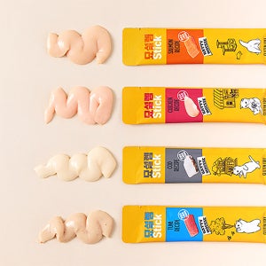 묘설렘 고양이츄르 스틱간식 연어+치킨+대구+참치 4종 버라이어티, 10g, 4개