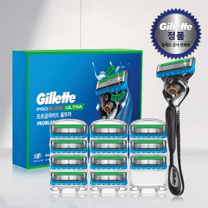질레트 2024 프로글라이드 울트라 핸들 1입 & 면도날 12입