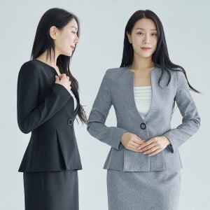 노카라 여성 정장 자켓 싱글 봄 여름 [링]
