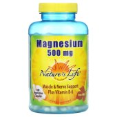 네이쳐스라이브 마그네슘 플러스 비타민 B-6 500mg 180 베지캡슐 이미지