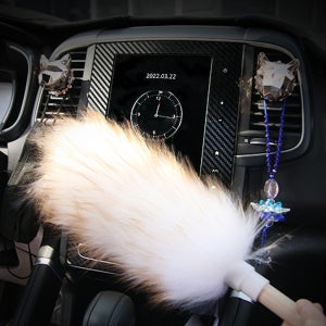 차량용 양모 먼지털이개 차량 실내 브러쉬 먼지떨이