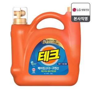 [겸용]테크 베이킹소다+구연산 실내건조 액체세제 일반드럼 5.5L 1개