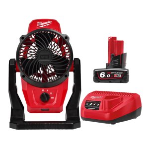 밀워키 M12 AF-601 무선 360도 선풍기 12V 충전공구 배터리(6.0) 1개세트