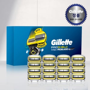 질레트 프로쉴드 옐로우 면도날 16입