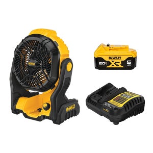 디월트 DCE512P1 충전 휴대용 선풍기 20V 전동 공구 배터리(5.0) 1개 세트