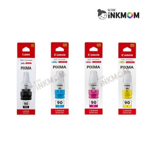 캐논 GI-90PGBK GI-90C GI-90M GI-90Y 정품잉크 4색 SET