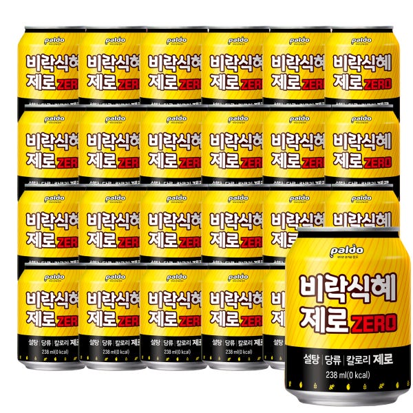 [도착보장] 팔도 비락식혜 제로 업소용 캔 캔식혜 식혜캔