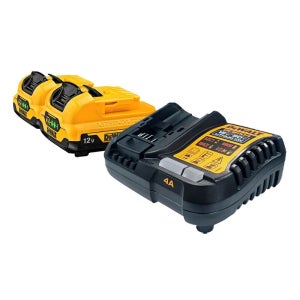 디월트 12V 배터리 충전기세트 DCB1104 + DCB127 12V 2.0Ah 배터리 2개 세트