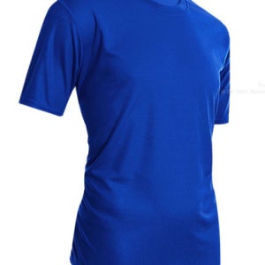 에어로쿨 라운드티 반팔 코발트색_단체티제작