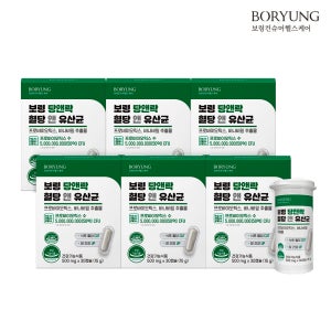 보령 당앤락 혈당 앤 유산균 프로바이오틱스 바나바잎 혈당케어 30캡슐, 6개