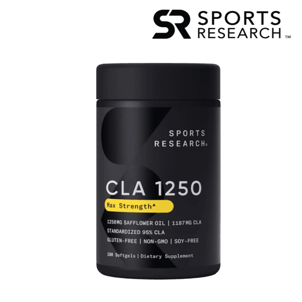 스포츠리서치 <b>CLA 1250mg</b> 공액리놀레산 180정