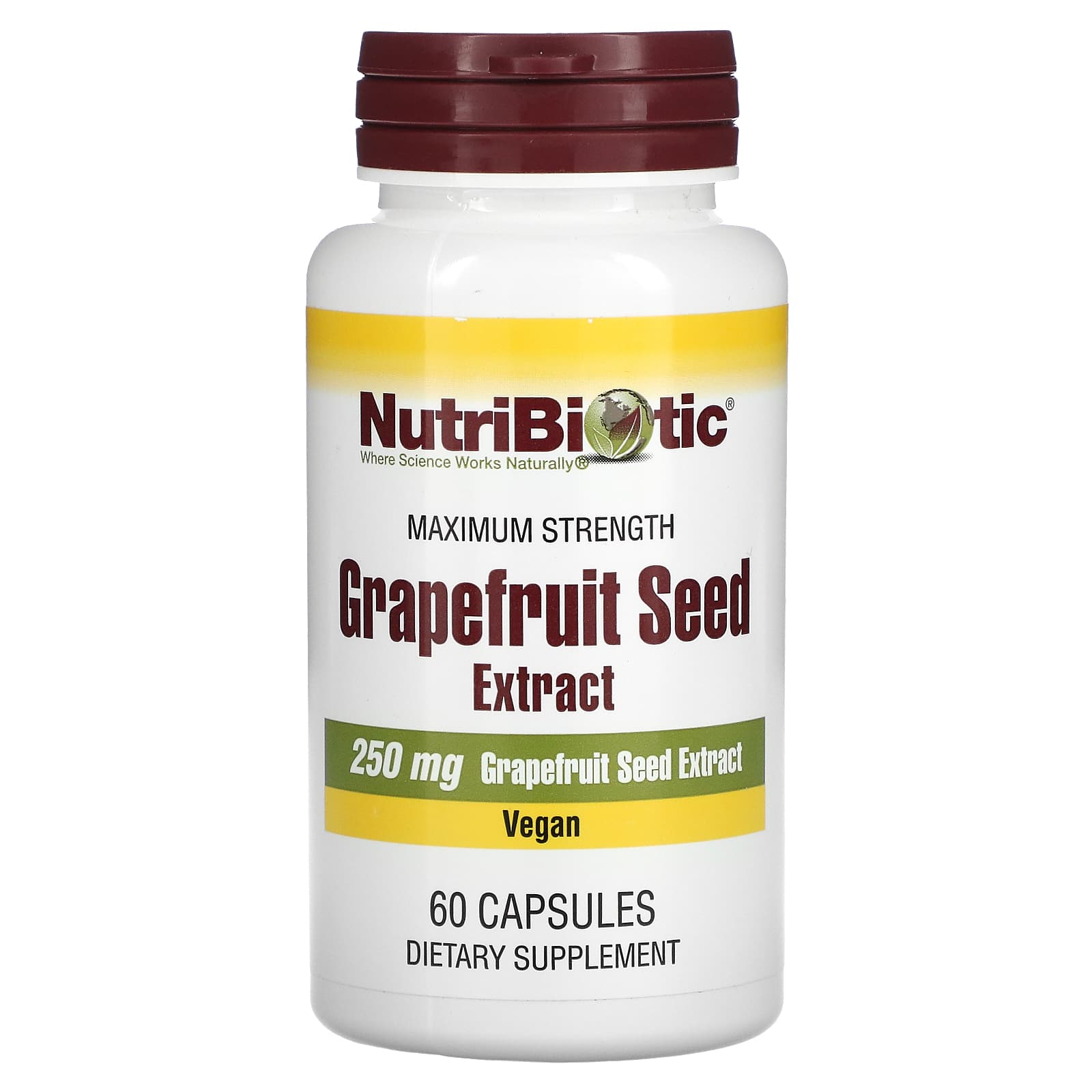 <b>뉴트리바이오틱</b> 자몽씨 추출물 250mg 캡슐 60정