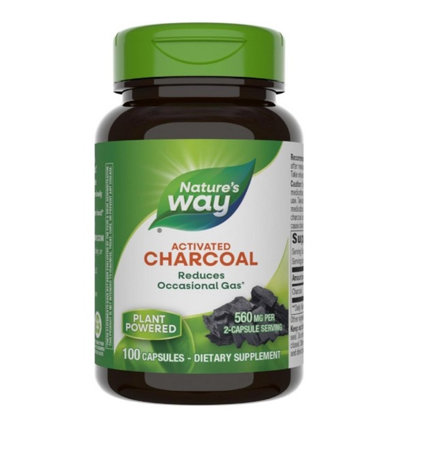 네이쳐스웨이 <b>차콜 액티베이티드</b> 560mg 100캡슐, 1개