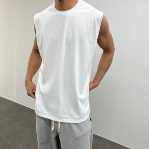 [에센셜라인] 리프티즘 17s 무지 박스핏 나시 4color 남자 티셔츠 짐웨어 운동복