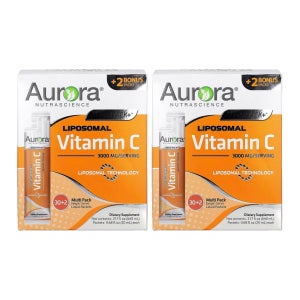 오로라 메가팩 플러스 리포조말 비타민C 3000mg 64팩 Aurora Mega-Pack