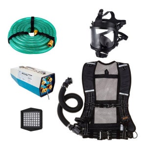 SG생활안전 송기마스크 HM5000 4E 전동 송풍기형 1인용 세트