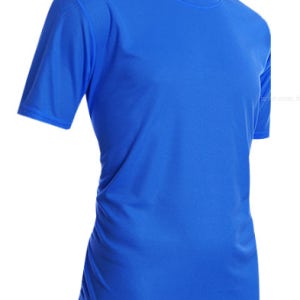 에어로쿨 라운드티 반팔 블루색_단체티제작