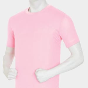 에어로쿨 라운드티 반팔 연핑크색_단체티제작