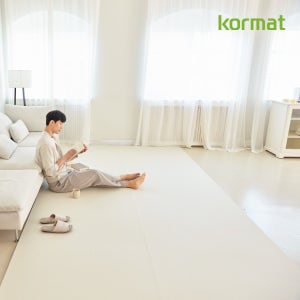 [오가닉]고려화학매트 잘라쓰는 셀프시공 PVC 아기 거실 롤매트 오가닉베이지 110X100x1.5