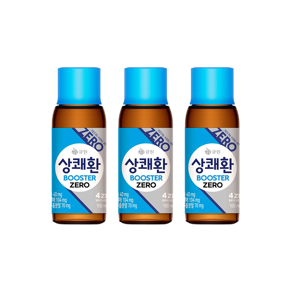 큐원 마시는 숙취해소 음료 상쾌환부스터 제로