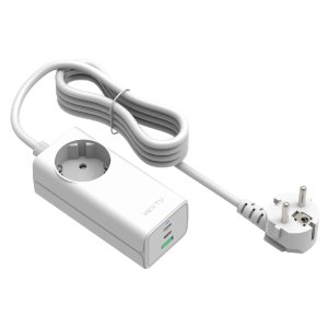 [이지넷유비쿼터스] 추오이 GaN 65W PPS C타입 접지 초고속 멀티 충전기 1.4M QC630GAN