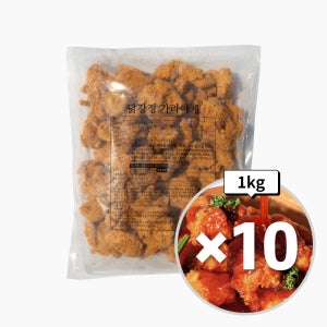 동해 닭강정 가라아게 1kgX10개 순살 치킨 후라이드