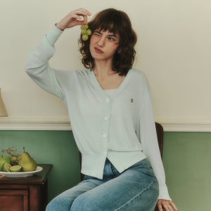 [제로스트릿][7컬러] 썸머 제로 로고 펜던트 가디건 SUMMER ZERO LOGO PENDANT CARDIGAN