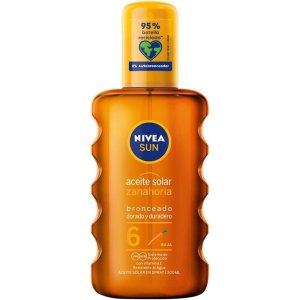니베아 선 오일 스프레이 SFP6 200ml 당근성분 오랫동안 지속 황금빛 태닝