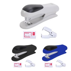 델리 0355 라운드그립 스테플러제침기 33호침 제침기 3종 세트 색상랜덤