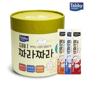 테비토퍼 짜라짜라 10g x120p 치킨 새우 참치 연어 대구 고양이 스틱 짜먹는