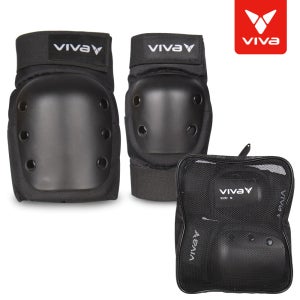 비바 보호대 무릎 팔꿈치 2종 세트+파우치 보관가방 KC안전 자전거 인라인