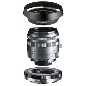보이그랜더 NOKTON VL 28mm F1.5 Asp Type II 실버 + VM-Z아답터 + Hood / 니콘 Z마운트