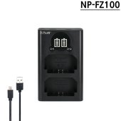 소니 NP-FZ100 호환 LCD 듀얼 충전기 C타입 5핀 겸용 USB 이미지