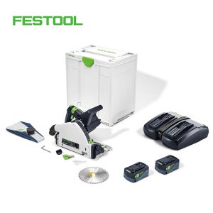 페스툴 충전 플런지쏘 TSC 55 5.0 KEBI-PLUS 배터리 2개 577344