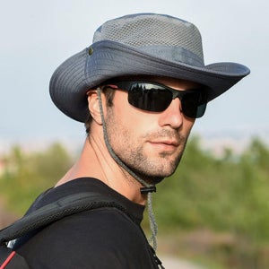 액티브 메쉬 등산모자(그레이) 낚시 캠핑모자